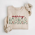 Merry Mama Sweatshirt Mom Christmas Sweatshirt Mama Holiday Sweater Christmas Pregnancy Announcement New Mom Sweater...