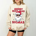 Merry Rizzmas Sigmas Santa Sweatshirt, Rizz the Season Santa Sweatshirt, Rizzler Santa Claus Shirt Hoodie | GrindPrints.com