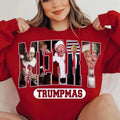 Merry Trumpmas, Trump Merry Christmas,Trump Christmas T-Shirt Design Clipart Illustration, Christmas Trump, Christmas,...