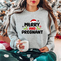 Merry Pregnant Pregnancy Announcement Maternity Funny Pregnancy Xmas Baby Pregnant Wife T-Shirts, Hoodie, Sweatshirt