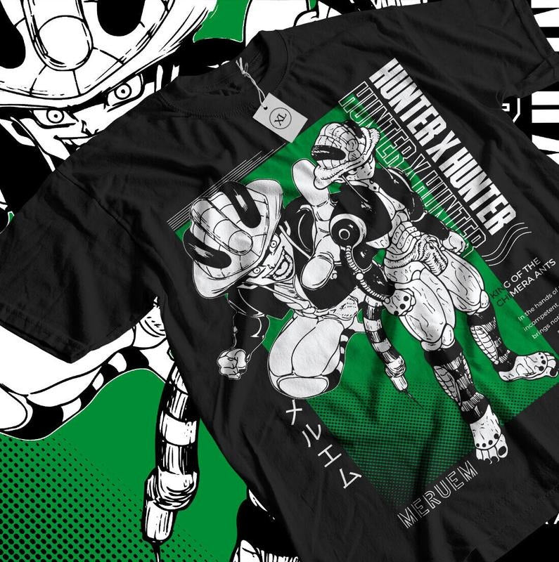 Meruem T-Shirt S-4XL Gon Killua Hisoka Zoldyc Hunter XHunter Anime Gift Shirt Tshirt S-4XL Hoodie, Sweatshirt