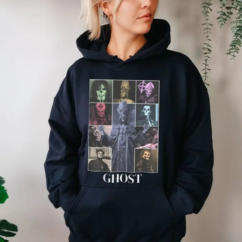 Metal Ghoost Band Sweatshirt, Rock Metal Concert Outfit, Rock Fan Apparel, Unisex Sweater Pullover Tee Hoodie