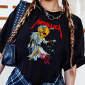 Metallica Tour T-shirt - Metallica Damaged Justice Tour Shirt - Metallica Band Tee - Metal Band T-shirt, Full Sizes, Full...