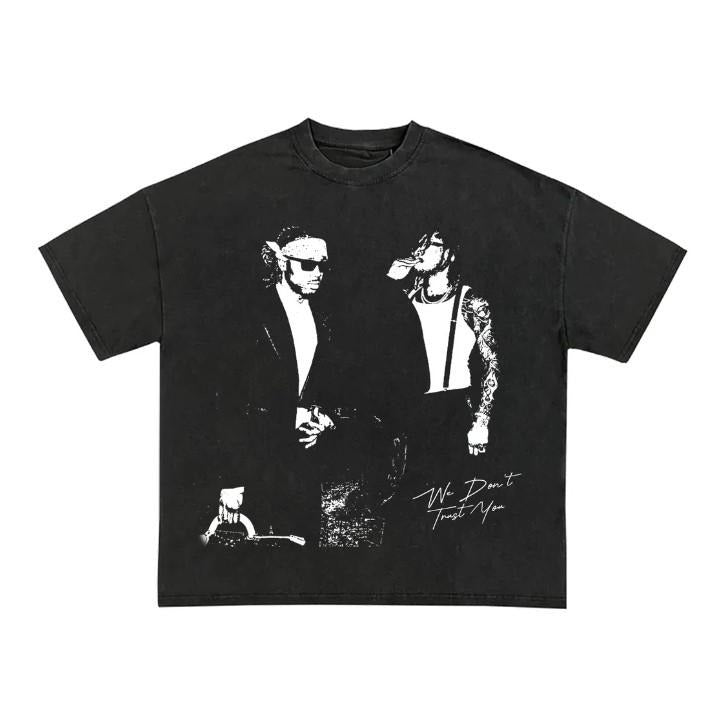 Metro Boomin & Future "We Don't Trust You" Garment Dyed T Shirt Hoodie, Sweatshirt | GrindPrints.com