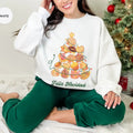Mexican Christmas sweatshirt, Concha Sweatshirt, cafecito y Pan Dulce, Xmas Latina Shirt, Feliz Navidad top gift Cotton...
