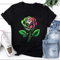 Mexican Rose Mexico Flag Mexican Unisex T-Shirt, Mexicana Rose Sweatshirt, Mexico Hoodie, Mexican Gift Cotton Fabric...