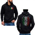 Mexicanos Al Grito De Guerra Mexican Flag Hoodie Sweatshirt Pullover Breathable Menswear T-Shirts | GrindPrints.com