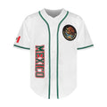 Mexico Men's Letter & Figure Patched Button Short Sleeve Sports Jersey, Loose Breathable Soft Comfort V Neck Top for...