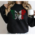 Mexico Mexican Flag Butterfly Independence Day Mexican Pride T Shirt Sweater Hoodie, Unisex Sweater Pullover Tee Sweatshirt