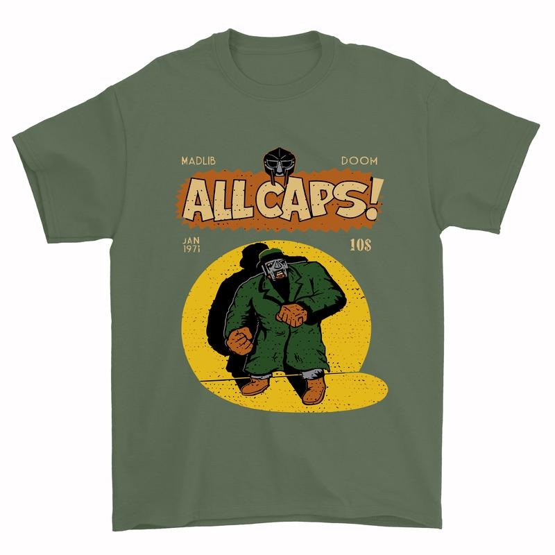 Mf Doom Shirt, hip hop shirt, Madlib Doom All Caps Shirt Hoodie, Sweatshirt | GrindPrints.com