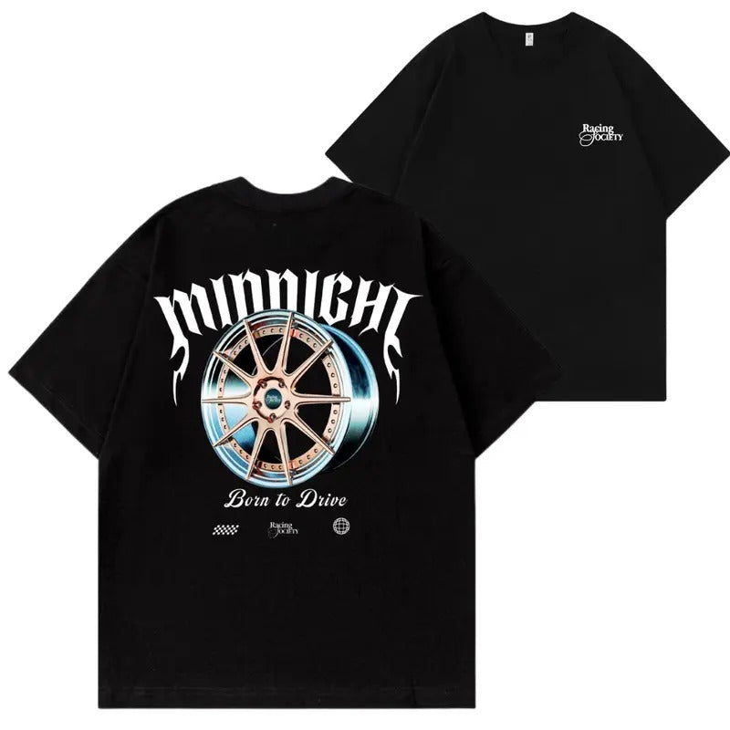 Midnight Born To Drive Cars T-shirt, Hoodie, Sweater, Car Enthusiast Shirt, Car Clothing, Unisex Sweatshirt | GrindPrints.com
