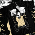 Mieruko Chan T-Shirt S-4XL Miko Yotsuya Ghost Manga Mier Girl Horror Anime Gift Shirt Hoodie, Sweatshirt | GrindPrints.com