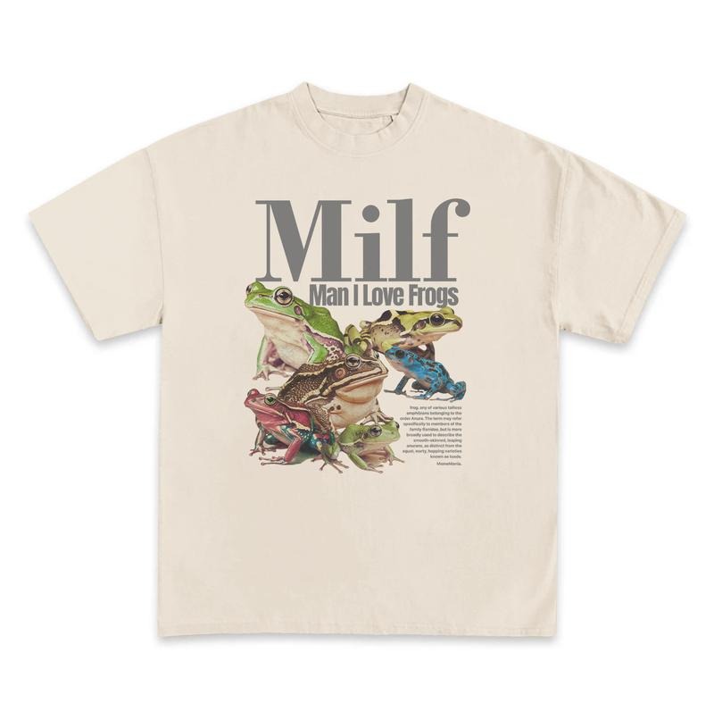 Milf Man I Love Frogs T Shirt, Frog Lovers, Funny Frog Tee, Frog Gifts, Funny Meme Vintage Graphic Shirt Hoodie, Sweatshirt