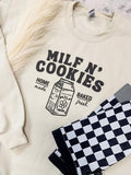 Milf N Cookies Graphic Sweatshirt T-Shirts, Hoodie | GrindPrints.com