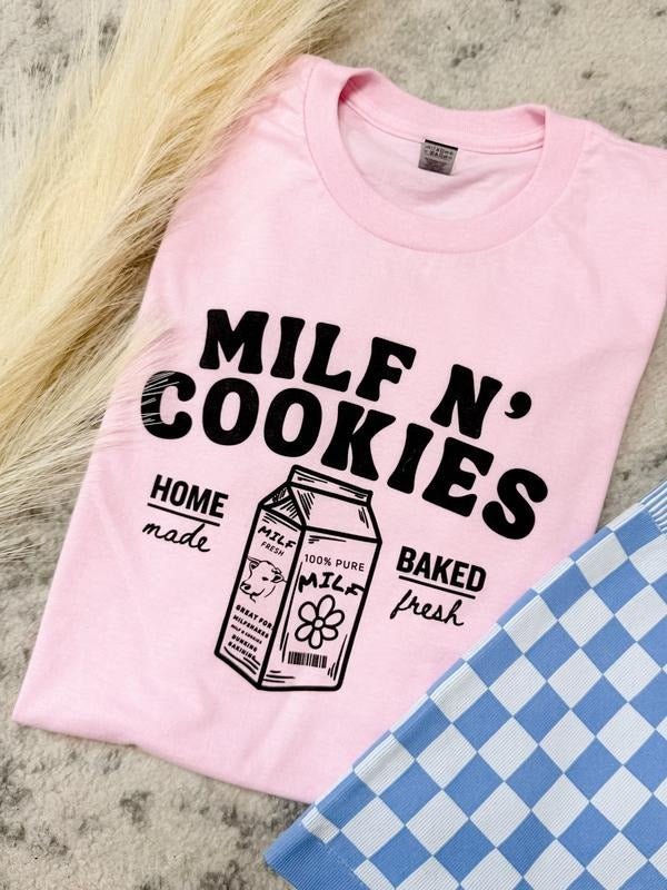 Milf N Cookies Graphic Tee Hoodie, Sweatshirt | GrindPrints.com