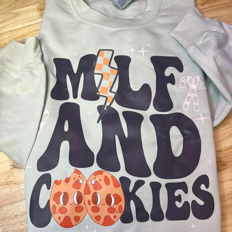 Milf and cookies sweater T-Shirts, Hoodie, Sweatshirt | GrindPrints.com