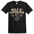 Milf n cookies Shirt stay at home milf T-shirt, Vintage 90s style top clothing, Unisex graphic Streetwear shirts Hoodie,...