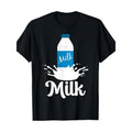 Milk Funny Milk enthusiasts design clothing T-shirt 100% cotton T-shirt Made in USA Hoodie, Sweatshirt | GrindPrints.com