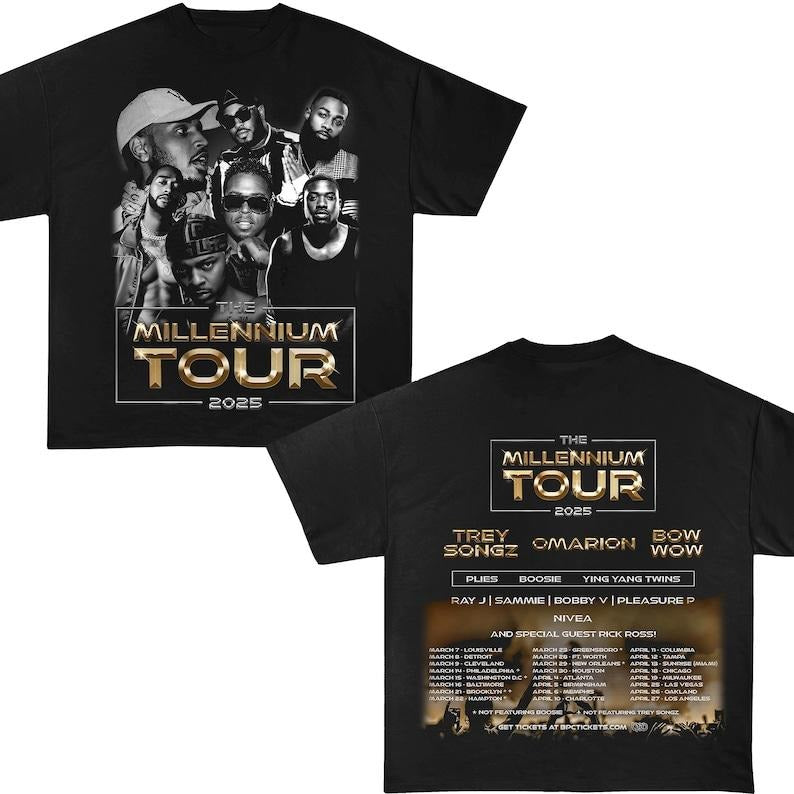 Millenniumm Tour 2025 T-shirt, 2 sided Shirt, Nostalgia Shirt, Vintage, concert 2025 shirt, Big Fan Shirt Hoodie, Sweatshirt