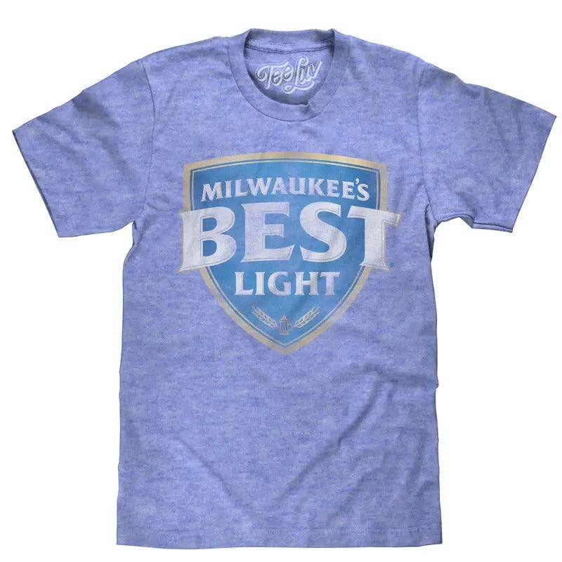 Milwaukee's Best Light Logo T-Shirt - Blue Hoodie, Sweatshirt | GrindPrints.com