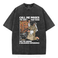 [ Mineral Wash ] Call Me Moses Christian Washed TShirt Jesus Graphic Washed Style Shirt Hoodie, Sweatshirt | GrindPrints.com