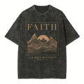 [ Mineral Wash ] Faith Can Move Mountain Christian Washed Jesus Washed Shirt T-Shirts, Hoodie, Sweatshirt