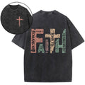 [ Mineral Wash ] Faith Christian Washed Shirt Jesus Graphic Washed Style Shirt Hoodie, Sweatshirt | GrindPrints.com