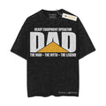 [ Mineral Wash ] Father Day Dad Heavy Equipment Operator Man Myth Legend Shirt Gifts For Dad, Daddy Graphic Washed Style...