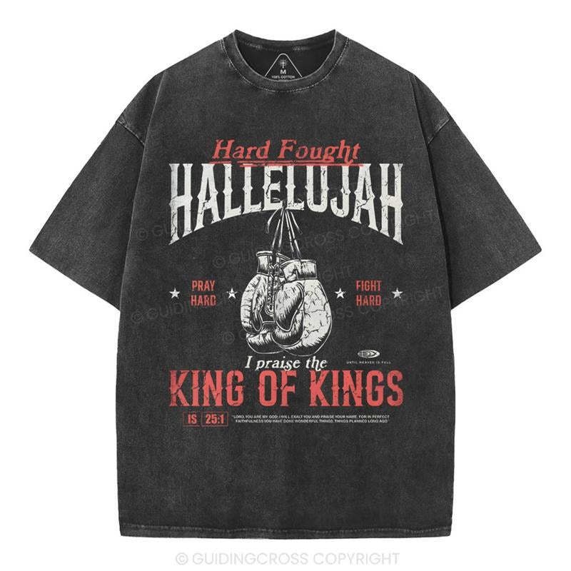 [ Mineral Wash ] Hallelujah Kings Kings Christian Washed Jesus Washed Shirt T-Shirts, Hoodie, Sweatshirt