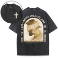 [ Mineral Wash ] He Lamb Who Was Slain Is Risen Christian Washed Shirt Jesus Graphic Washed Style Shirt Hoodie, Sweatshirt