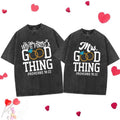 [ Mineral Wash ] He Who Finds A Wife Find A Good Thing Christian Couple Washed TShirt Jesus Graphic Washed Style Shirt...