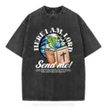 [ Mineral Wash ] Here I Am Lord Send Me Christian Washed Shirt Jesus Graphic Washed Style Shirt Hoodie, Sweatshirt