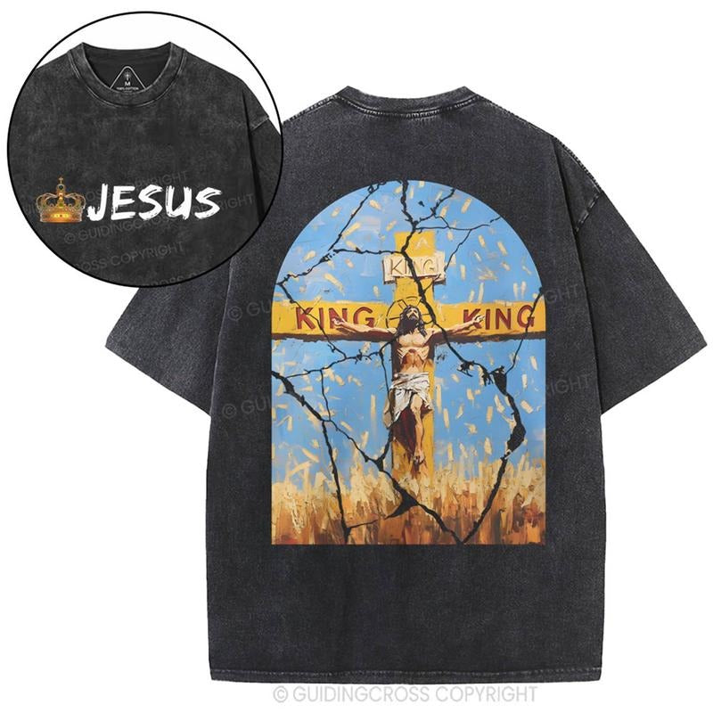 [ Mineral Wash ] JESUS Christian Washed Shirt Jesus Washed Shirt T-Shirts, Hoodie, Sweatshirt