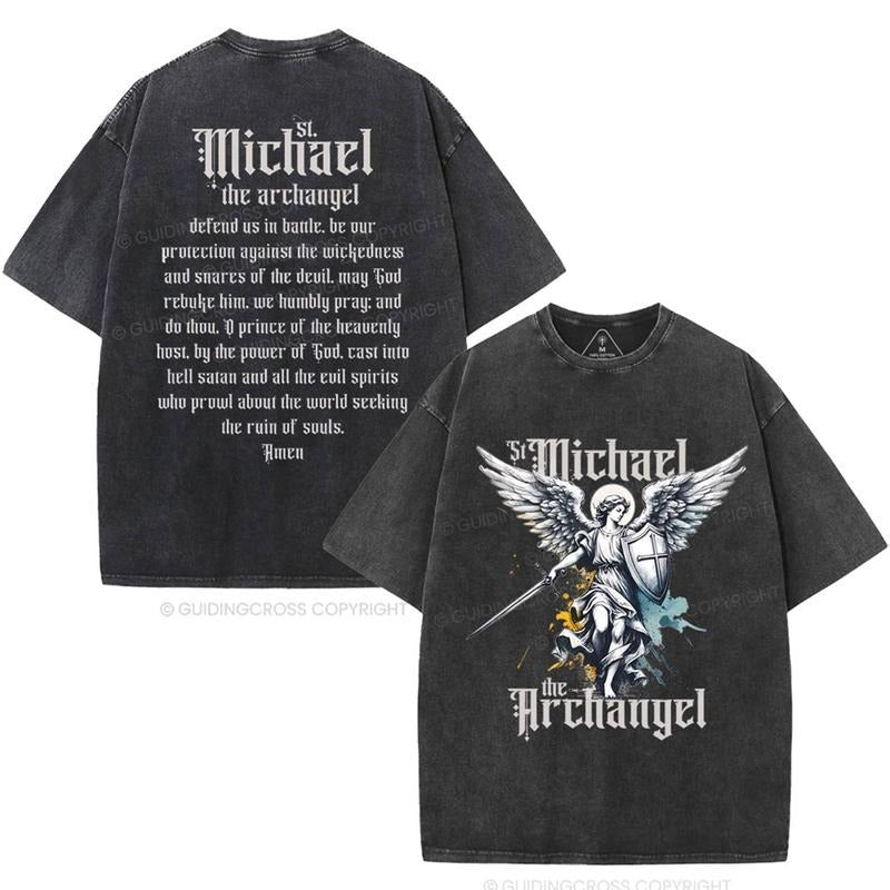 [ Mineral Wash ] Michael Christian Washed TShirt Jesus Graphic Washed Style Shirt Hoodie, Sweatshirt | GrindPrints.com