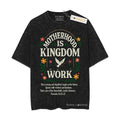 [ Mineral Wash ] Mother Hood Is Kingdom Work Gifts For Mom, Mom Life, Mother Day Graphic Washed Style Shirt Hoodie,...