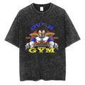 [ Mineral Wash ] Over 9000 Gym Vintage Tee Anime Fan Lovers Streetwear & Washed Gym Style Shirt Hoodie, Sweatshirt