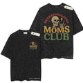[ Mineral Wash ] Oversimulated Moms Club, Funny Skeleton Mother Day, Mom Life, Graphic Washed Style Shirt Hoodie, Sweatshirt