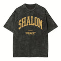 [ Mineral Wash ] Shalom Christian Washed TShirt Jesus Graphic Washed Style Shirt Hoodie, Sweatshirt | GrindPrints.com