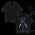 [ Mineral Wash ] Washedition Sung JinWoo Solo Leveling Anime Double Printed Oversize Lightweight Washed Tee, Gift For...