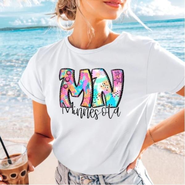 Minnesota Neon Splash DTF Transfers - THIS IS NOT A SHIRT Hoodie, Sweatshirt | GrindPrints.com