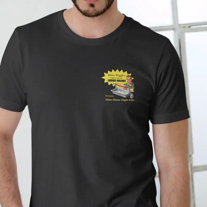 Mister Wiggles magical wiener washer T Shirt Cotton Menswear Hoodie, Sweatshirt | GrindPrints.com