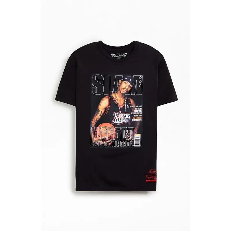 Mitchell & Ness Men's Allen Iverson Slam Mag T-Shirt - Multicolor Hoodie, Sweatshirt | GrindPrints.com