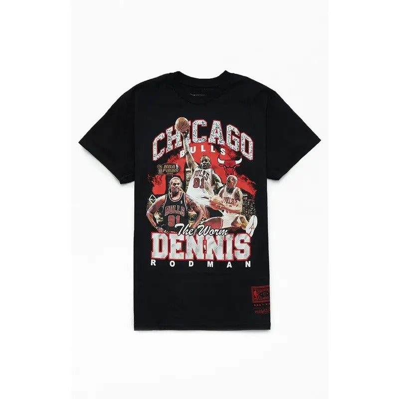 Mitchell & Ness Men's Chicago Bulls Dennis Rodman T-Shirt - Multicolor Hoodie, Sweatshirt | GrindPrints.com