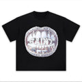 Mixed Emotion Grillz Graphic Tee Oversized Y2k T-Shirt Graphic Tee for Men Women Hoodie, Sweatshirt | GrindPrints.com