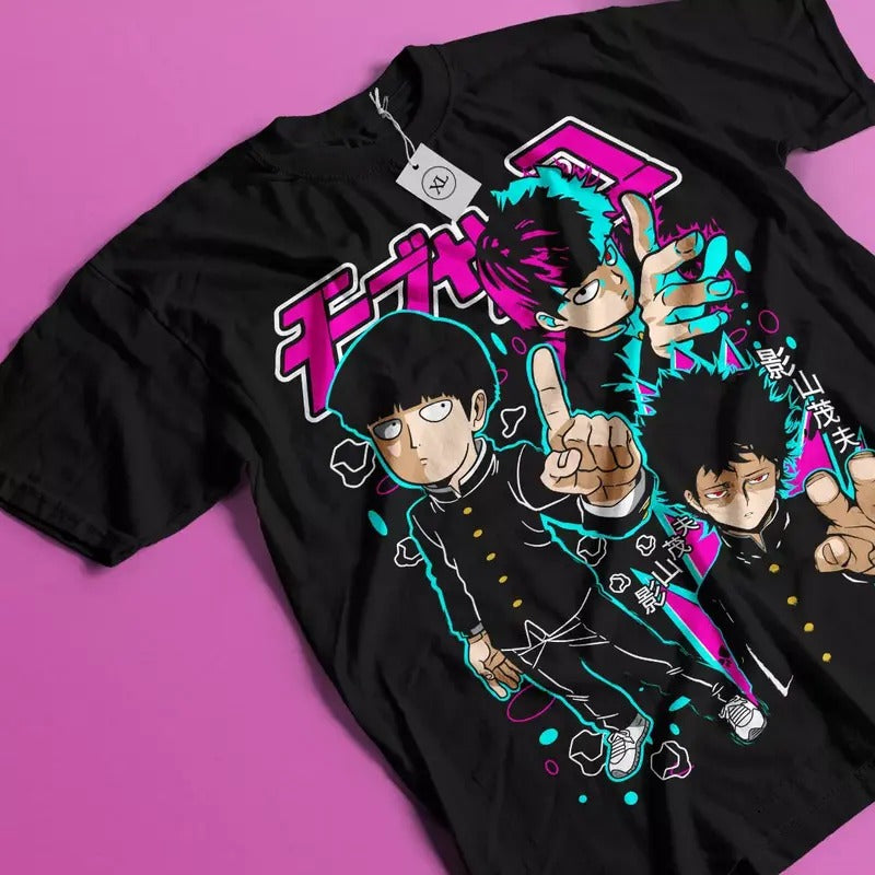 Mob Psycho 100 Manga Strip Anime Manga Gift Unisex shirt T-Shirt All Size Hoodie, Sweatshirt | GrindPrints.com