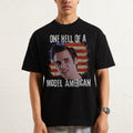 Model American Tshirt, Funny Movie Tshirts, Funny 4th Of July Tee, Mens 4th Of July Tshirts, Funny Movie Quote Tshirt,...