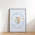 Modern Scripture Wall Art, Modern Christian Print, Jesus Art Print, Luke 12 27 Spiritual Wall Art, Christian Floral...