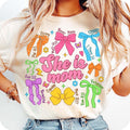 Mom Coquette Bow T-Shirt, She Is Mom T-Shirt, Bible Verses T-Shirt, Mom T-Shirt, Empowered Women T-Shirt, Christian,...