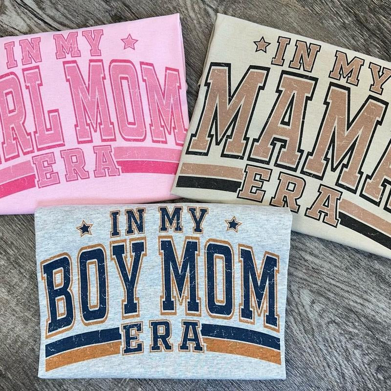 Mom Era Tees - Boy Mom Tee - Girl Mom Tee Hoodie, Sweatshirt | GrindPrints.com