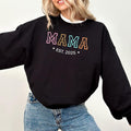 Mom Est Sweatshirt, Personalized Mom Hoodie, Mom Est 2025, Pregnancy Announcement Clothing, New Mom Gift, Gift for Mom...